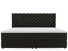 Boxspringbett mit Bettkasten 180x200 Bergamo Dunkelgrau