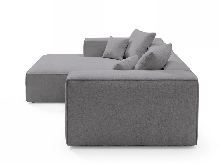 Ecksofa L Links Vellaro Dunkelgrau