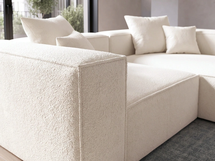 Ecksofa L Rechts Vellaro Creme