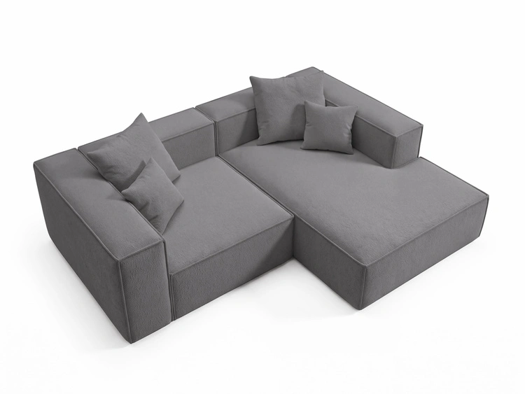 Ecksofa L Rechts Vellaro Dunkelgrau