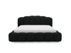 Polsterbett mit Stauraum und Lattenrost 200x200 Cloud Soft Schwarz